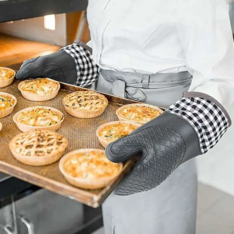 Single Oven Gloves Silicone Gloves High Temperature