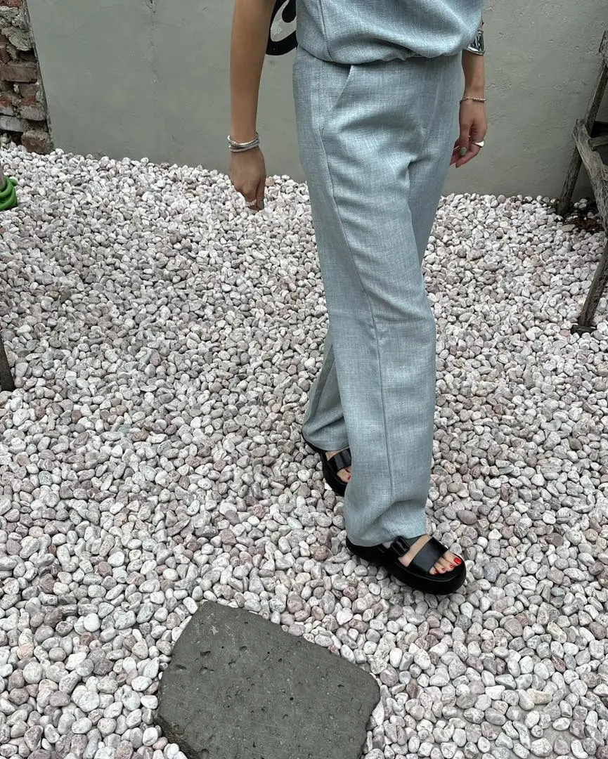 Graceful Faux Leather Heeled Sandals