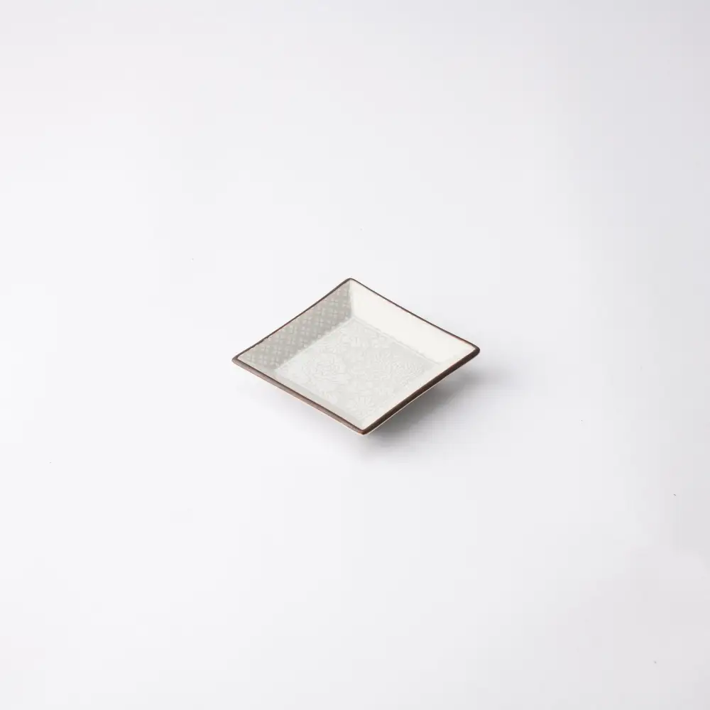 Refined Floral Porcelain Sauce Plate
