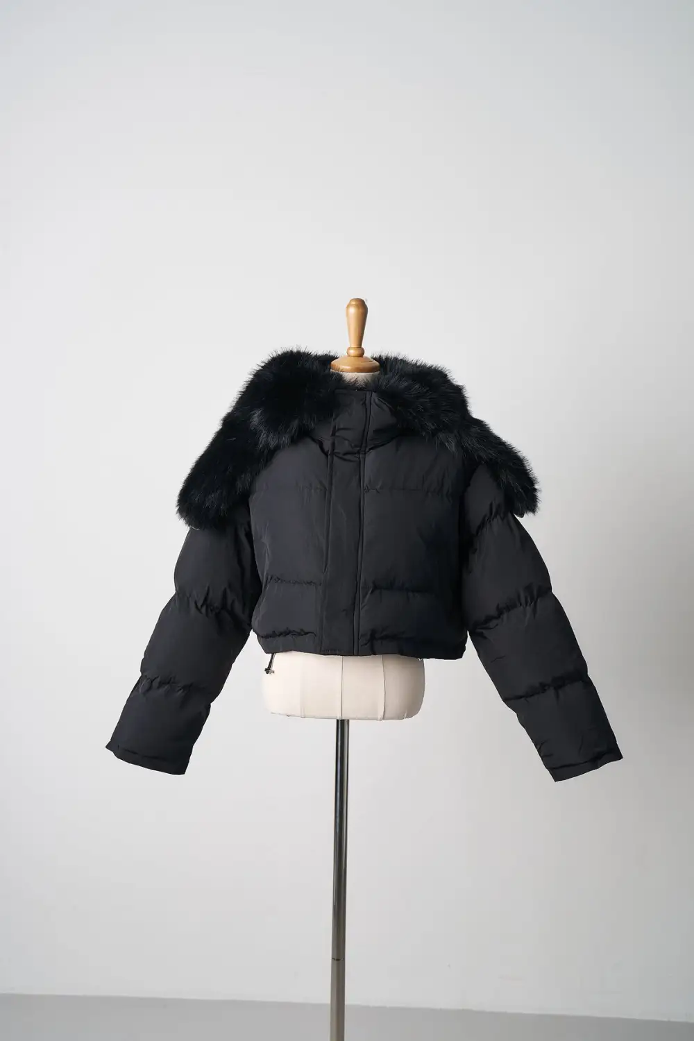 Faux Fur Trim Puffer Jacket