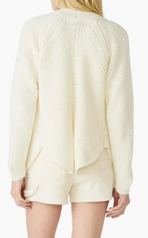 Cream Cotton Blend Sweater