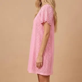 Lace Detail Knit Dress