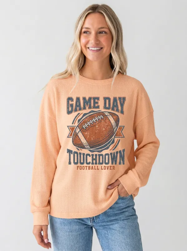 Football Graphic Casual Sweatshirt