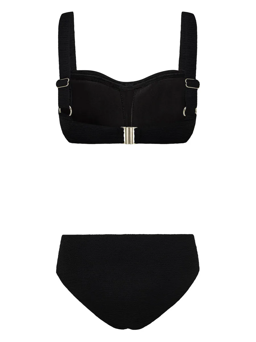 Black Ladies Sexy Bikini Set 2 Piece Set