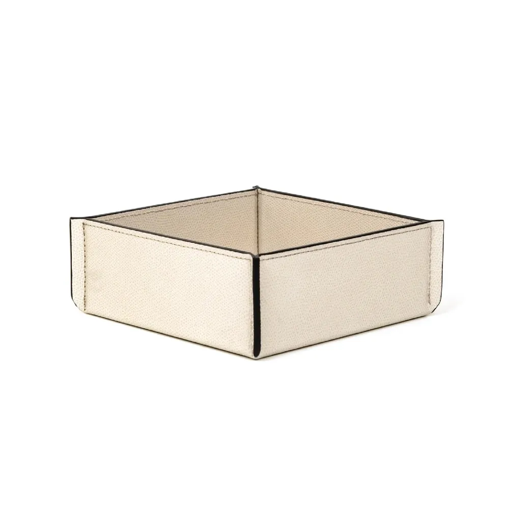 Square Leather Valet Tray