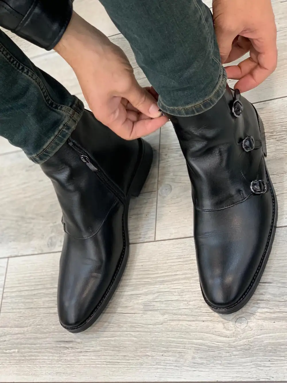 Refined Leather Chelsea Boots