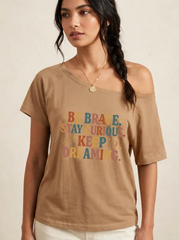 Inspirational Quote Moon Stars Retro T-Shirt