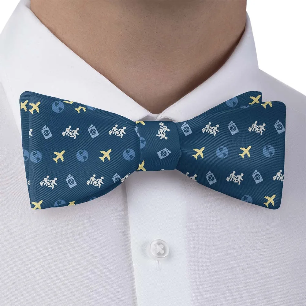 Traveling with Friends Pattern Bow Tie