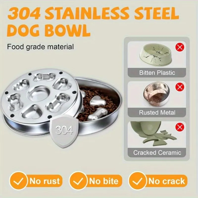 Dog Interactive Slow Feeder Bowl