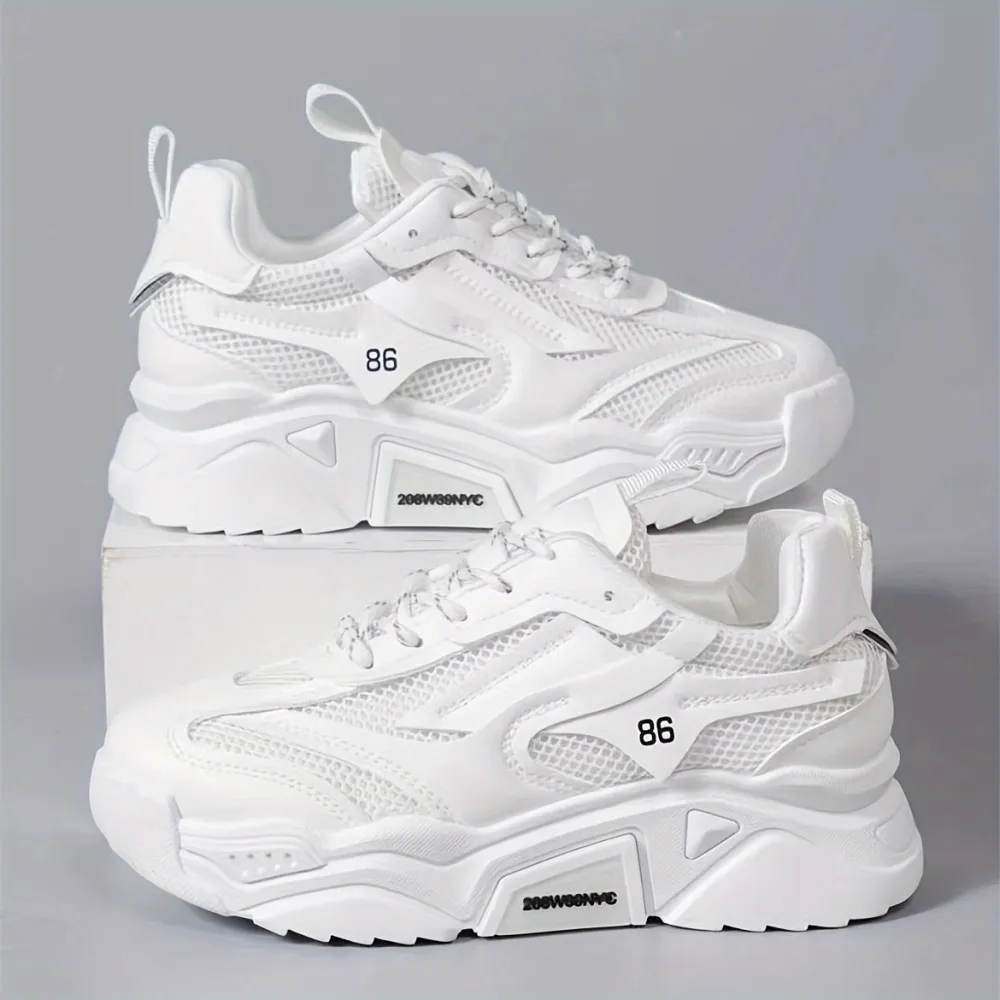 Platform Low Lace Up Sneakers Relaxed Shape