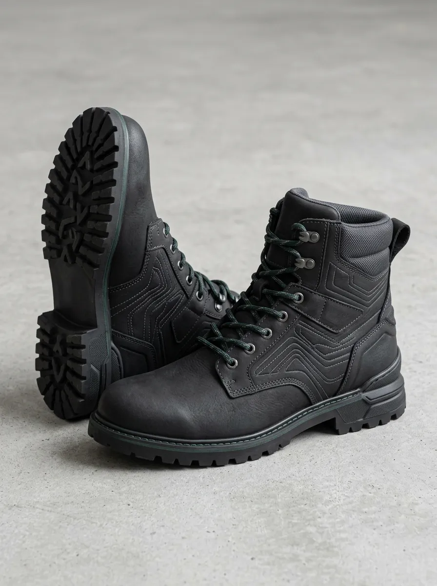 Unisex Tactical Geometric Pattern Print Work Boots