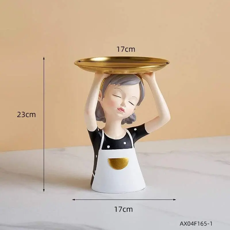 Girl Tray Storage Sculpture
