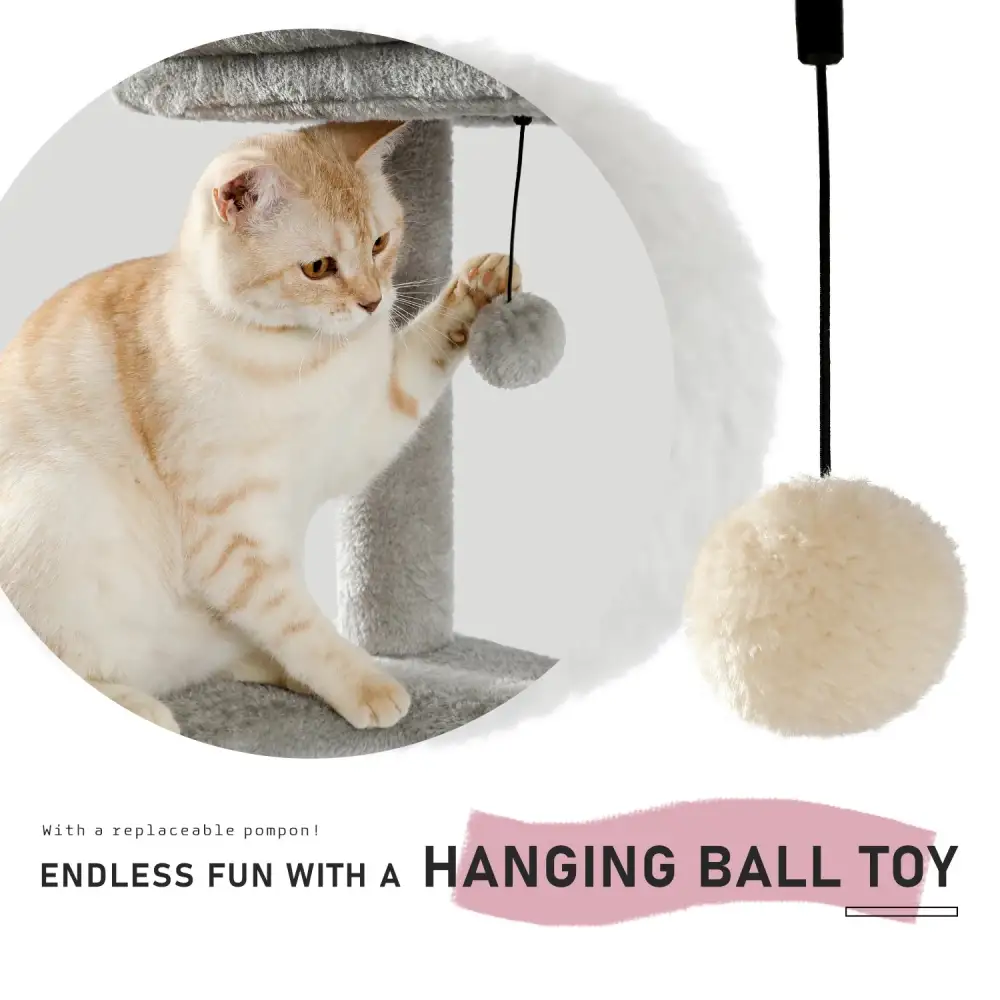 Cozy Feline Resting Structure Plush Cat Tree