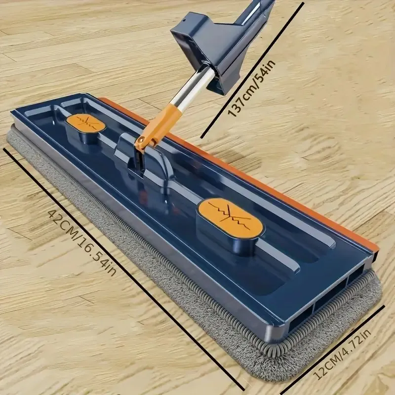 Durable Rotating Manual Flat Mop Cleaning Tool