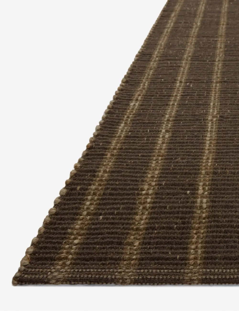 Striped Tonal Textured Handwoven Jute Area Rug