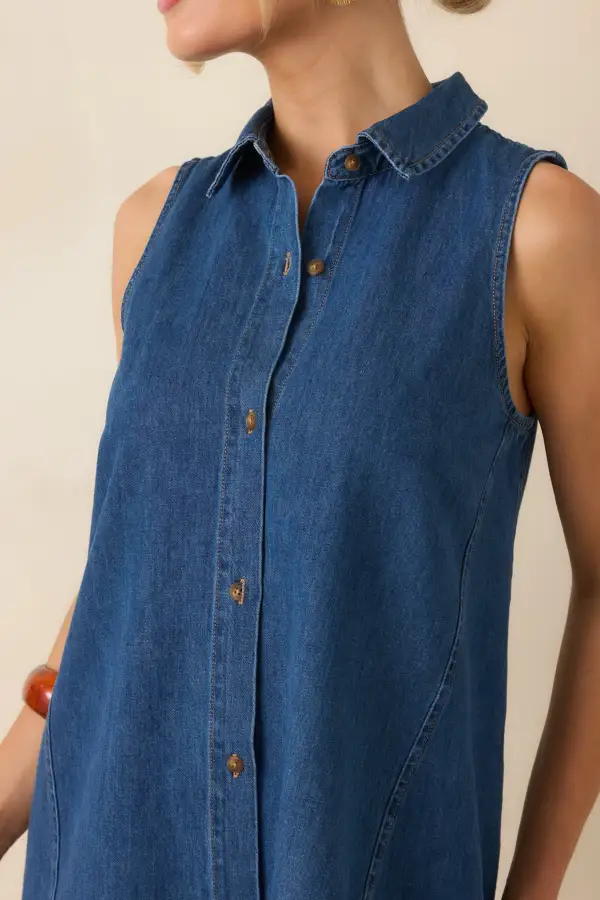 Denim Mini Mini Dress