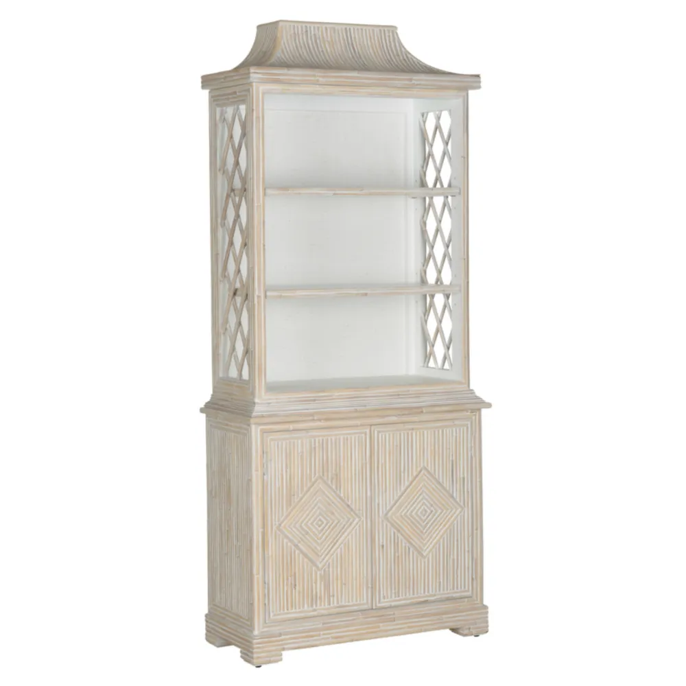 Detailed Bamboo Bookcase