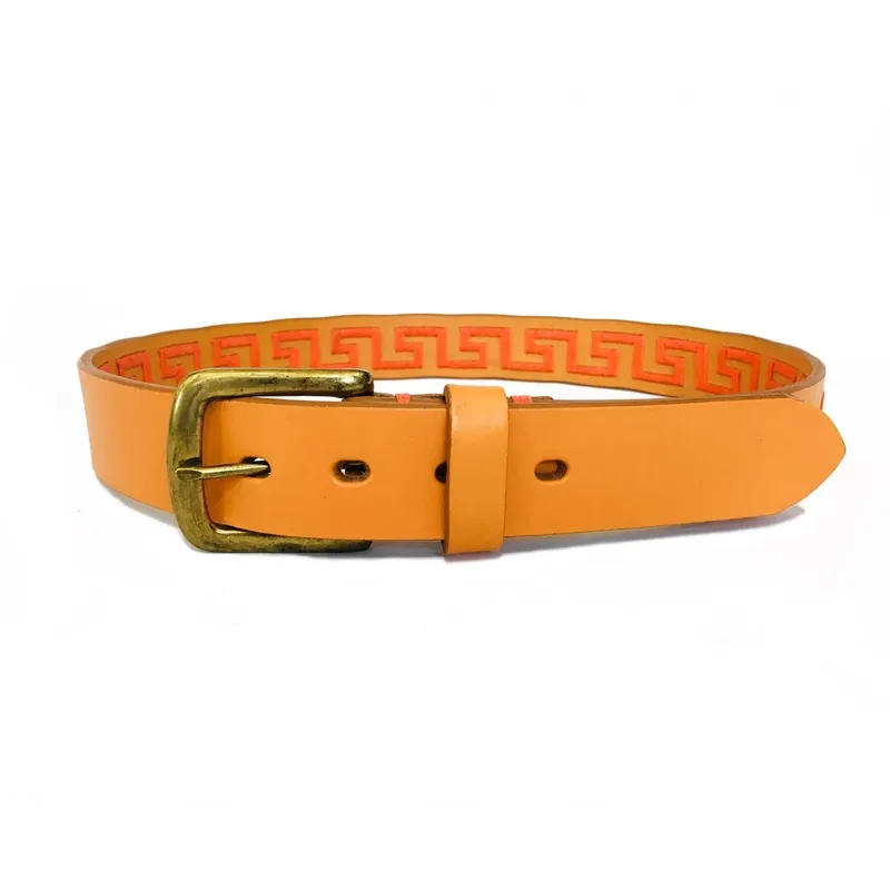 Woven Leather Polo Belt