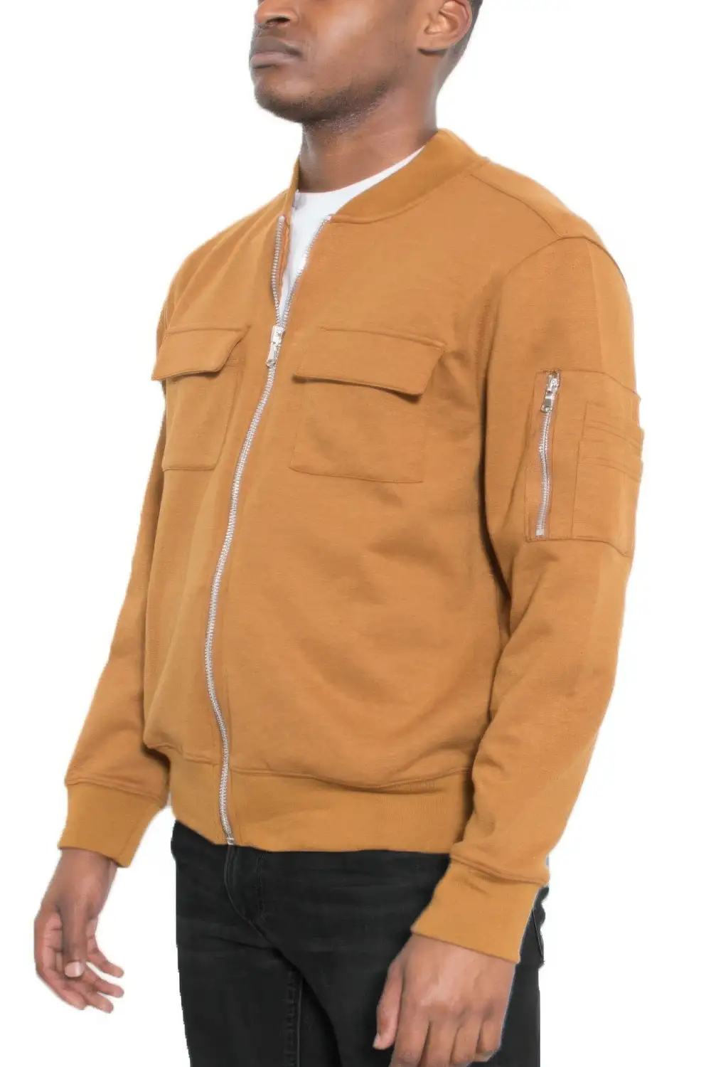 Cotton Zip Up Lightweight Jacket
