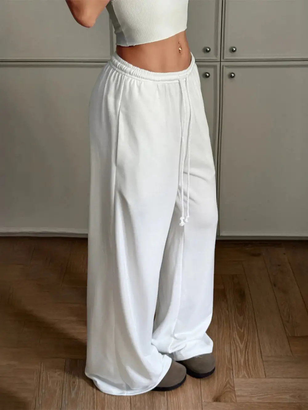 Wide Leg Versatile Trousers