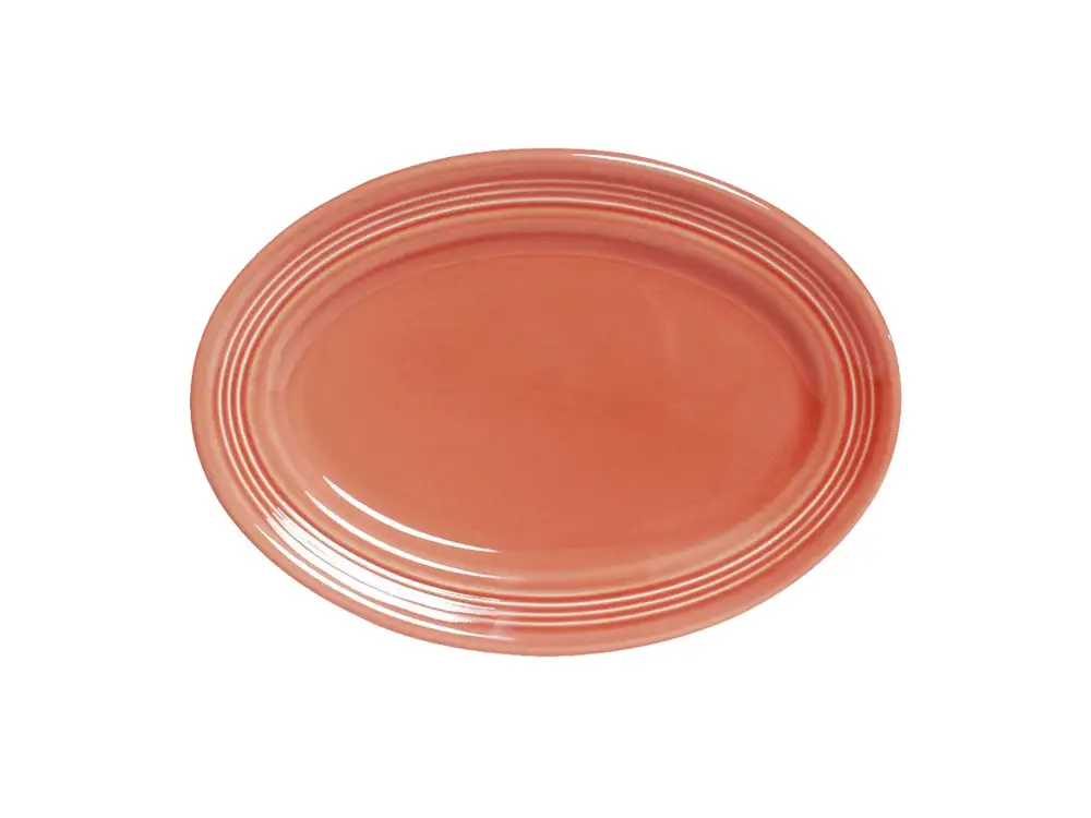 Concentric Pattern Oval Platter