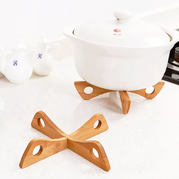 Cross Tray Holder Wooden Removable Table