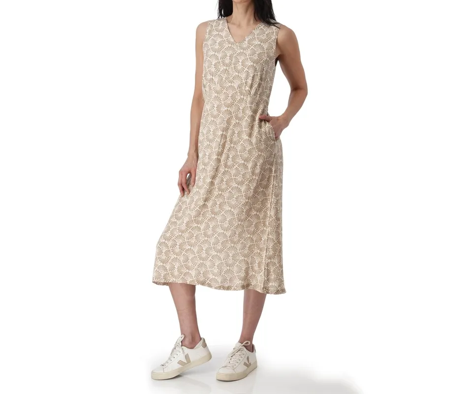V-Neck Midi Dress