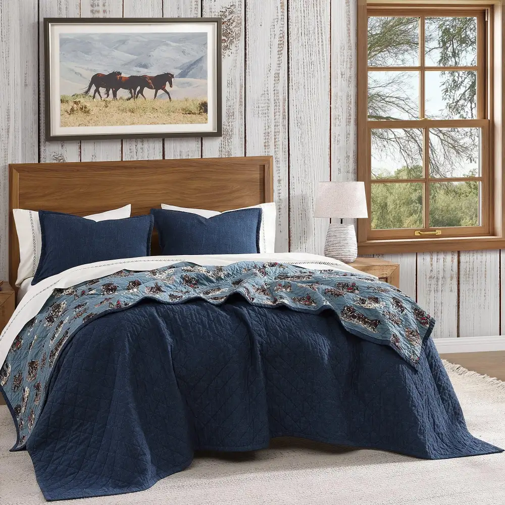 Ready Reversible Quilted Quilt Set