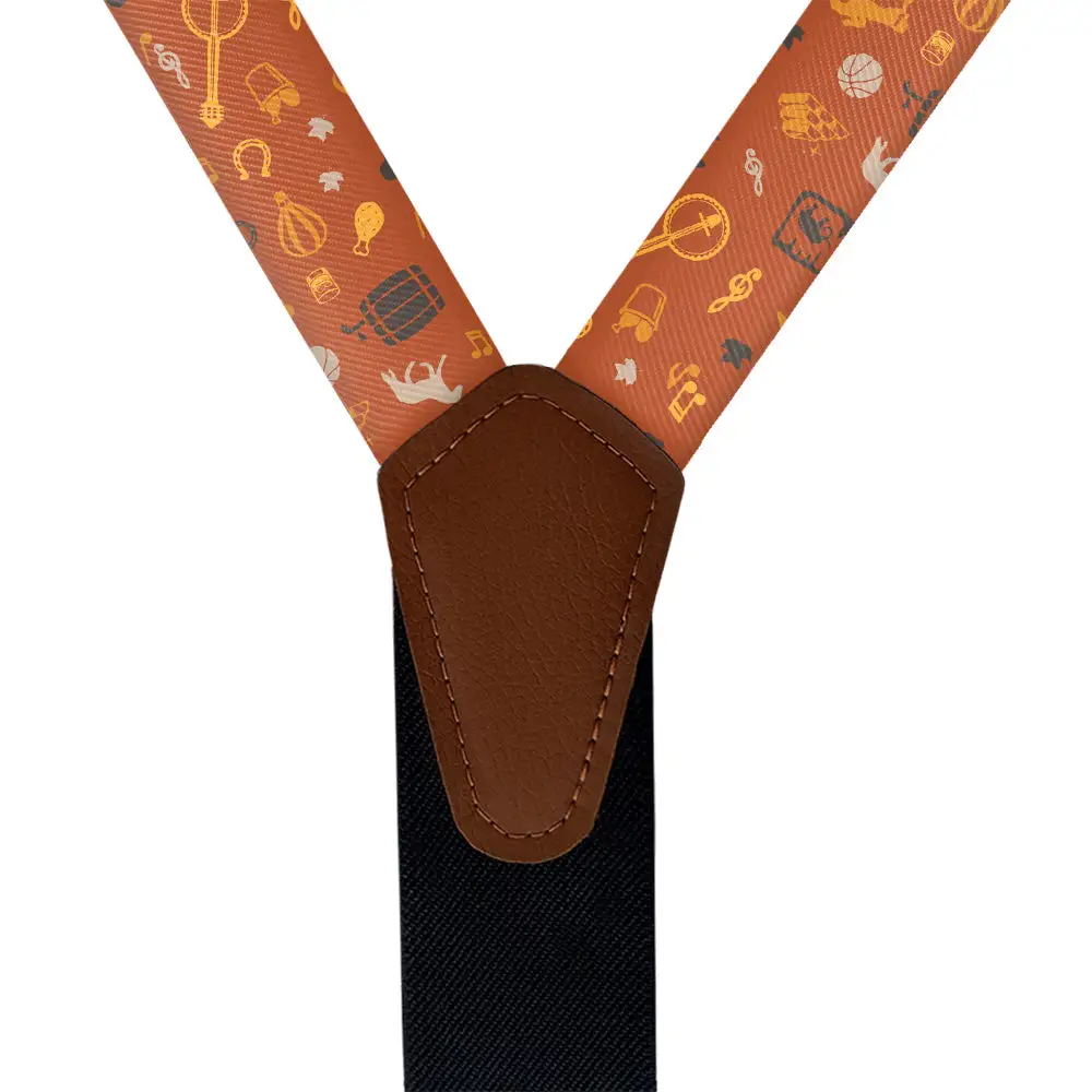 Folk Motif Suspenders