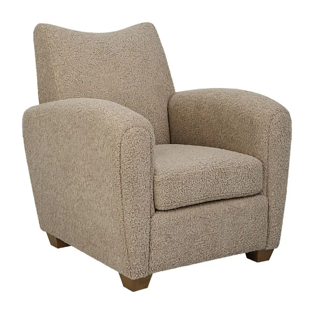 Shearling-Inspired Accent Chair