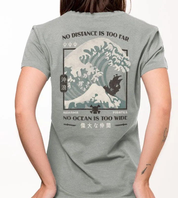 Waves Graphic Casual Style T-Shirt