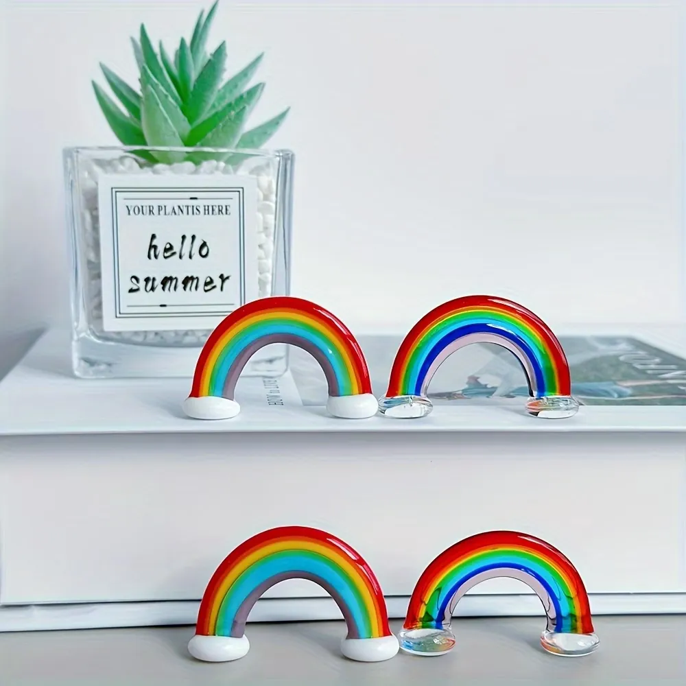 Colorful Rainbow Glass Figurine