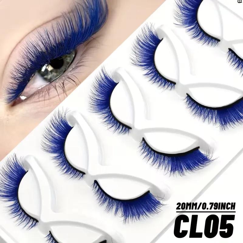 Eye-Catching Colored False Lashes
