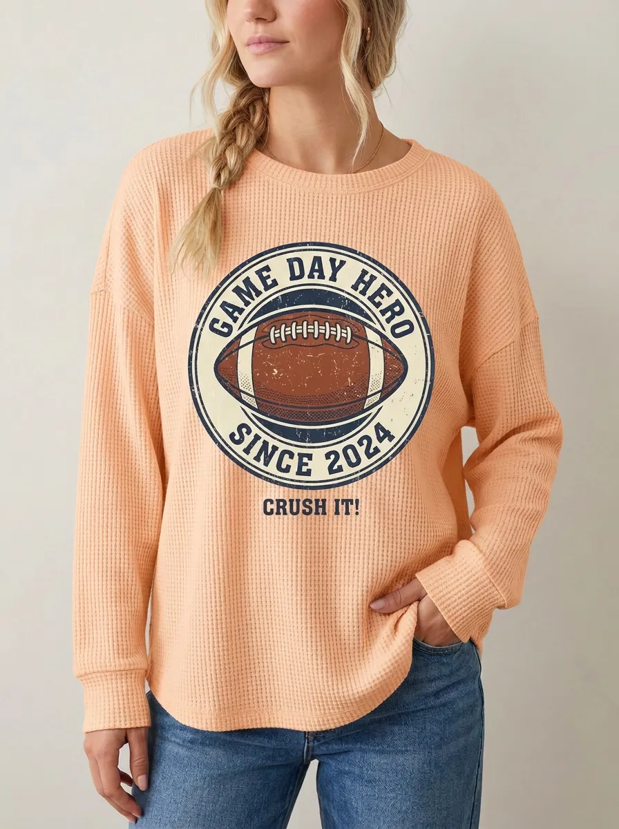 Football Graphic Casual T-Shirt