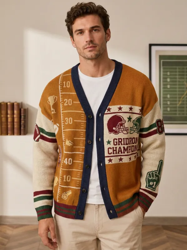 Men's Football Gridiron Champions Cardigan
