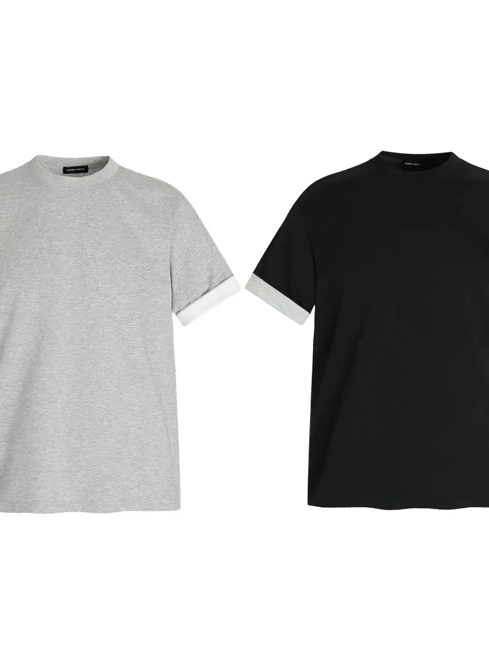 Everyday Contrast Detail Short Sleeve Crew Neck Tee