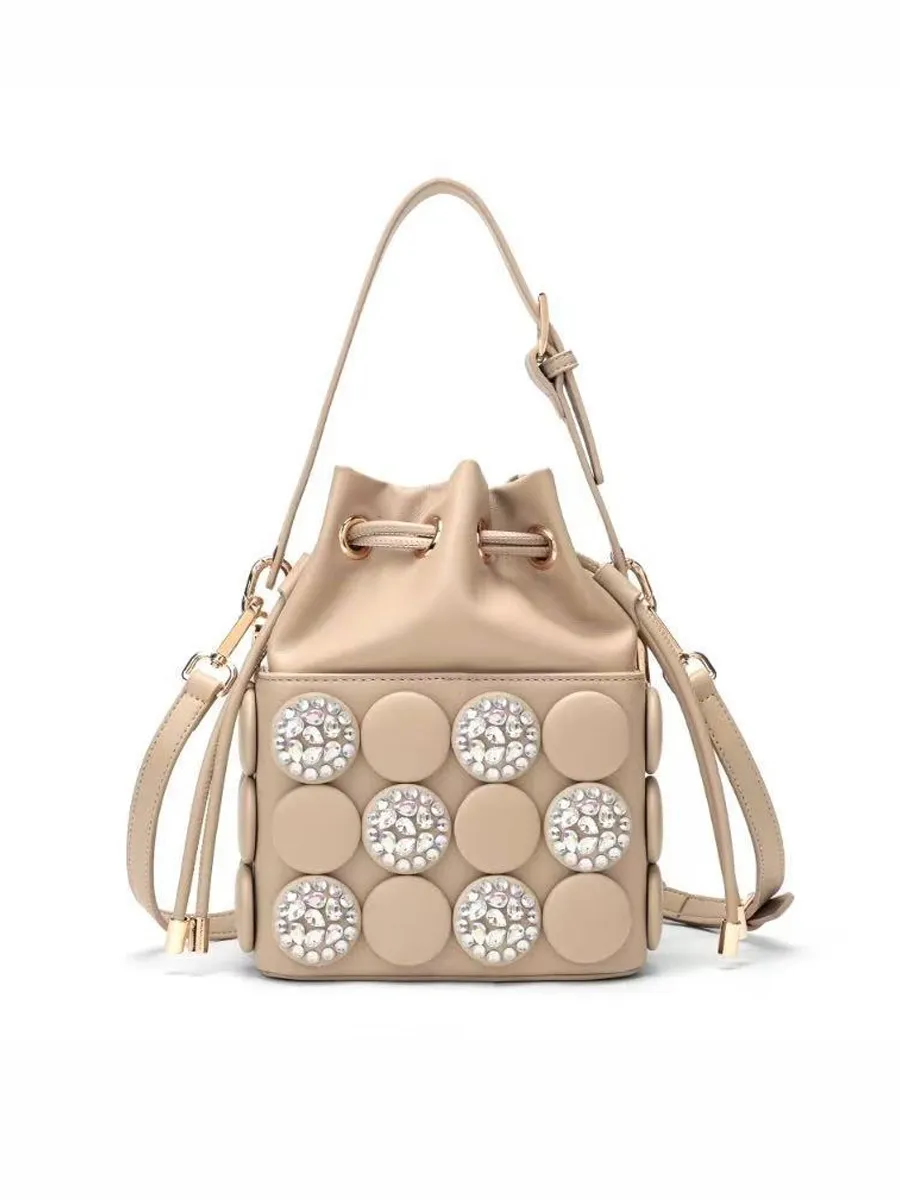 Persephone Retro-Button Cylindrical Bag
