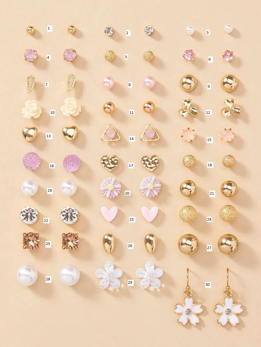 Sleek Mixed Style Earrings