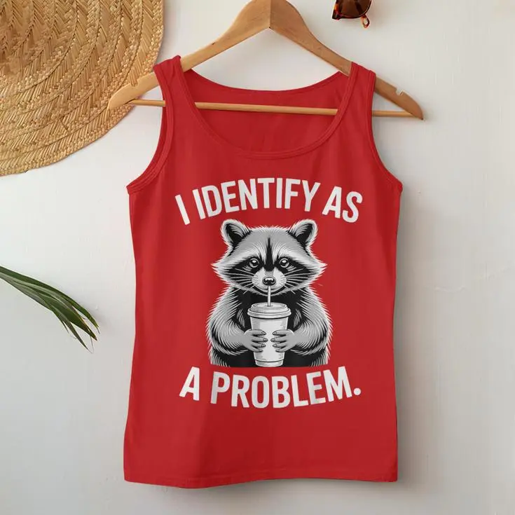 Raccoon Humor Women Tank Top
