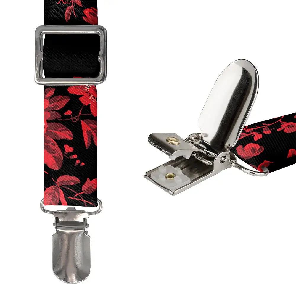 Floral Pattern Suspenders