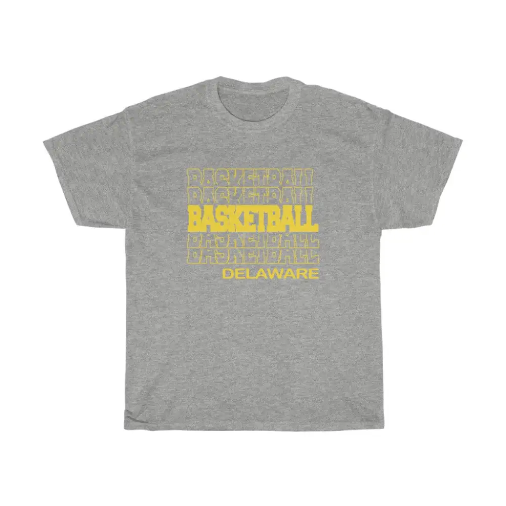 Basketball Delaware in Modern Stacked Lettering