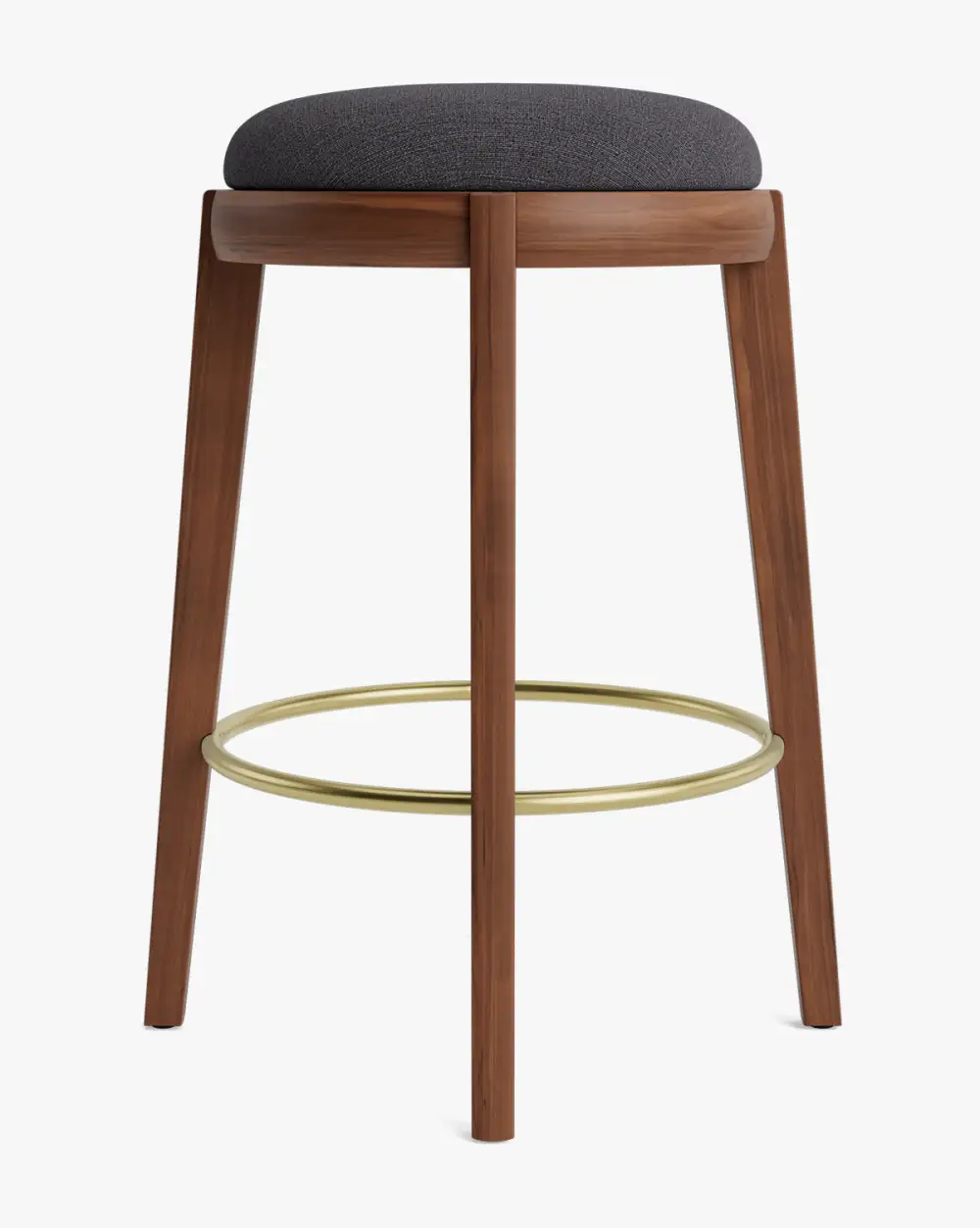 Modern Leather Counter Stool