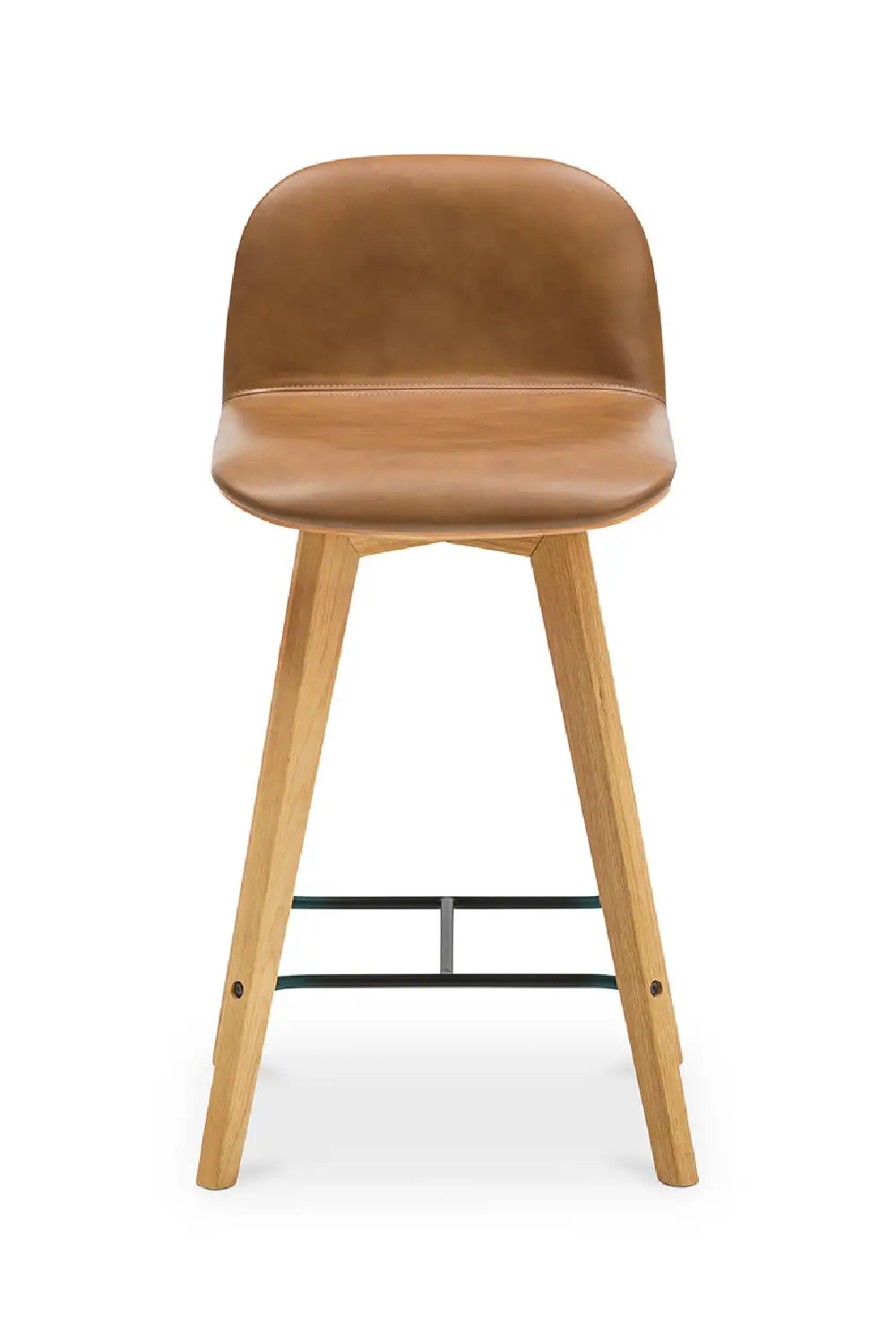 Statement Leather Counter Stool