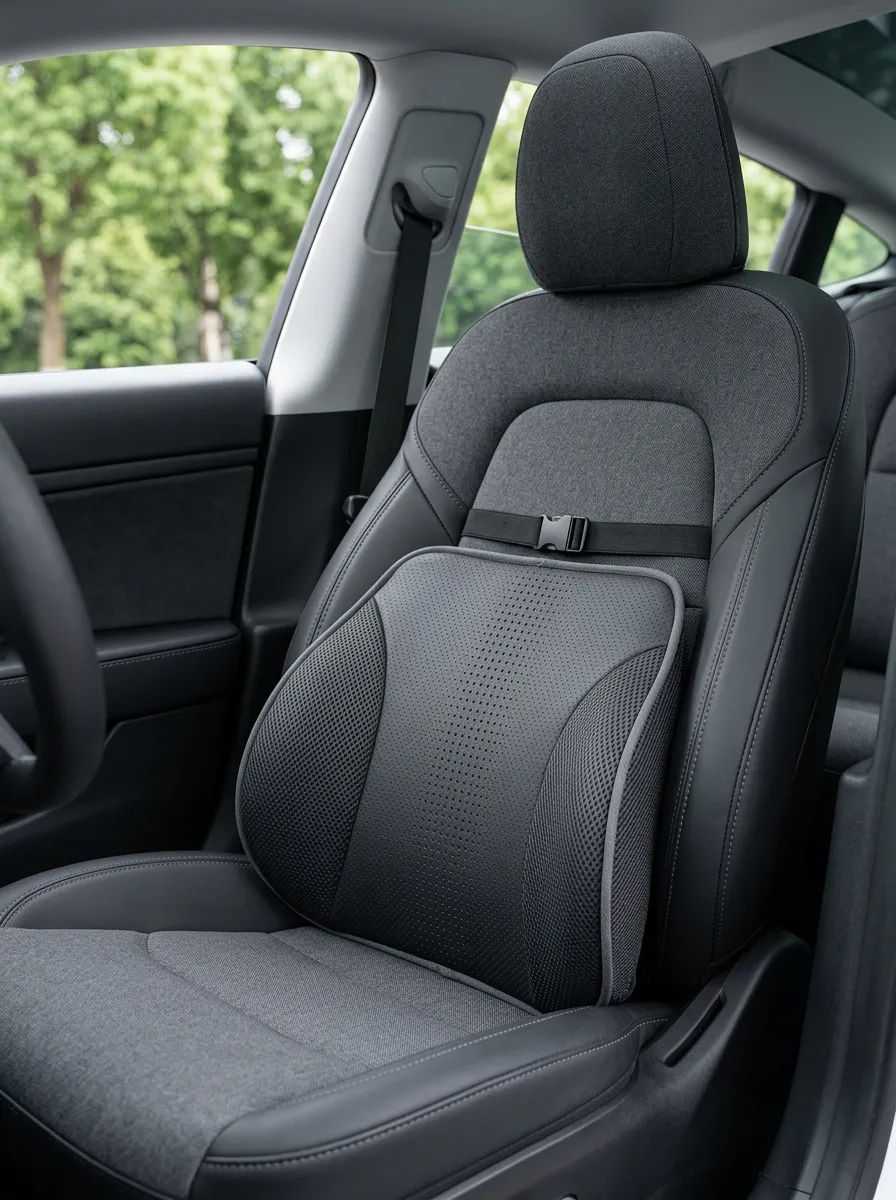Lumbar-Support Mesh Car Lumbar Support Pillow