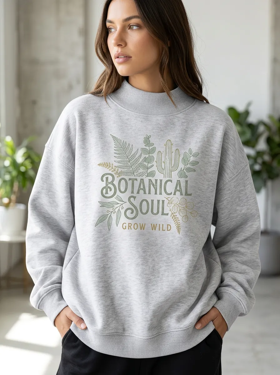 Botanical Soul Cactus Sweatshirt