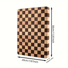 Checkerboard Wood Cutting Board