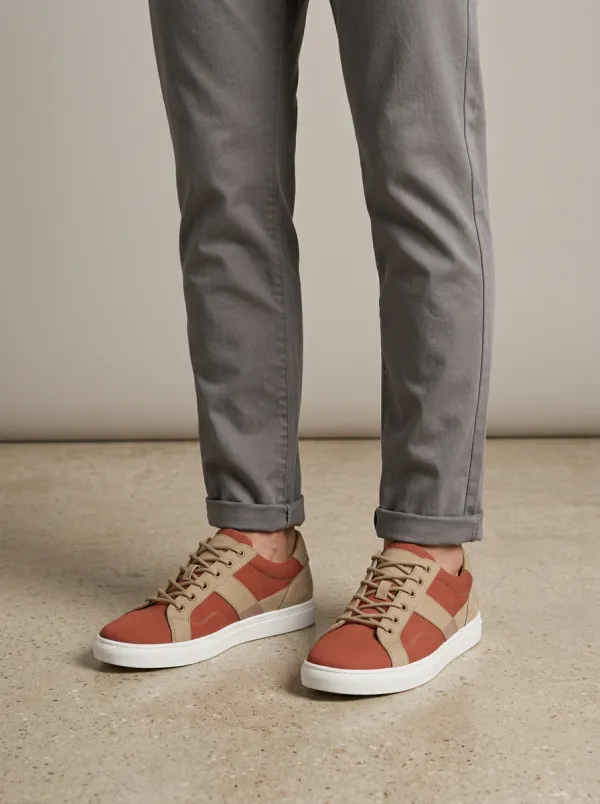 Men's Casual Canvas Print Sneakers