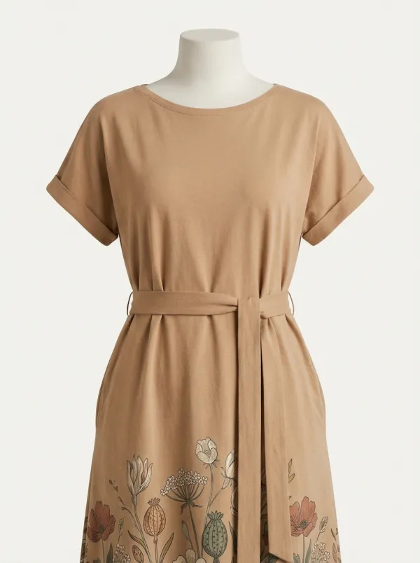 Nature Lover Bird And Wildflower Dress