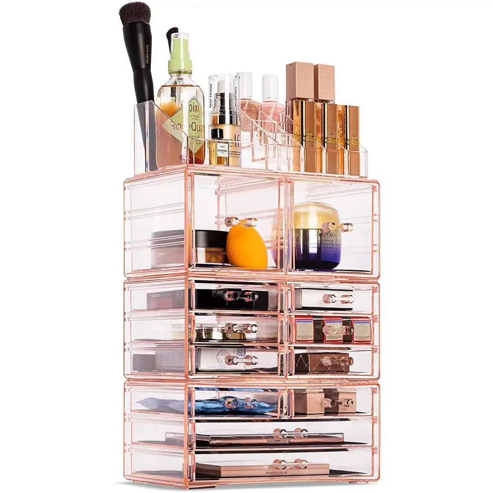 Clear Drawer Style Makeup Organizer