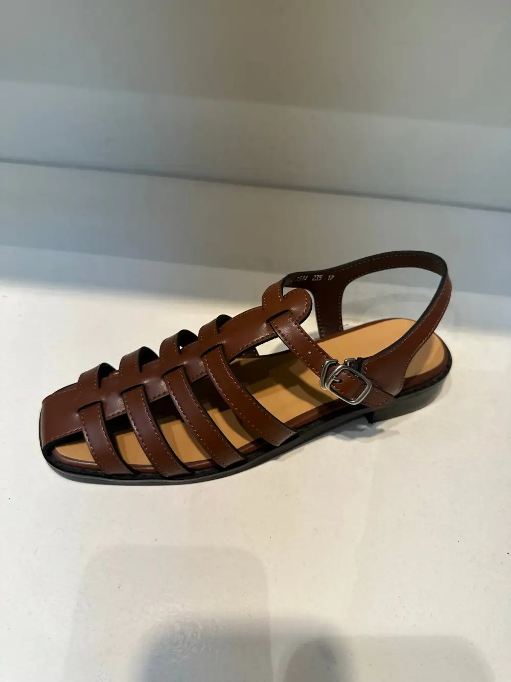 Contemporary Faux Leather Heeled Sandals